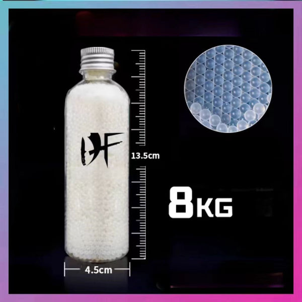 7-8mm white gel  balls