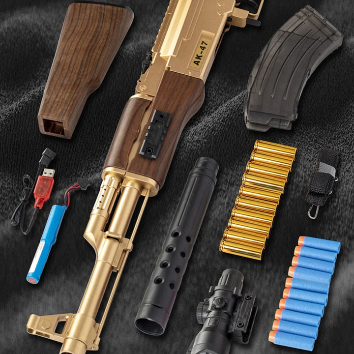 AK47 Nerf Rifle Shell Ejecting Toy Gun – bestnerfgun